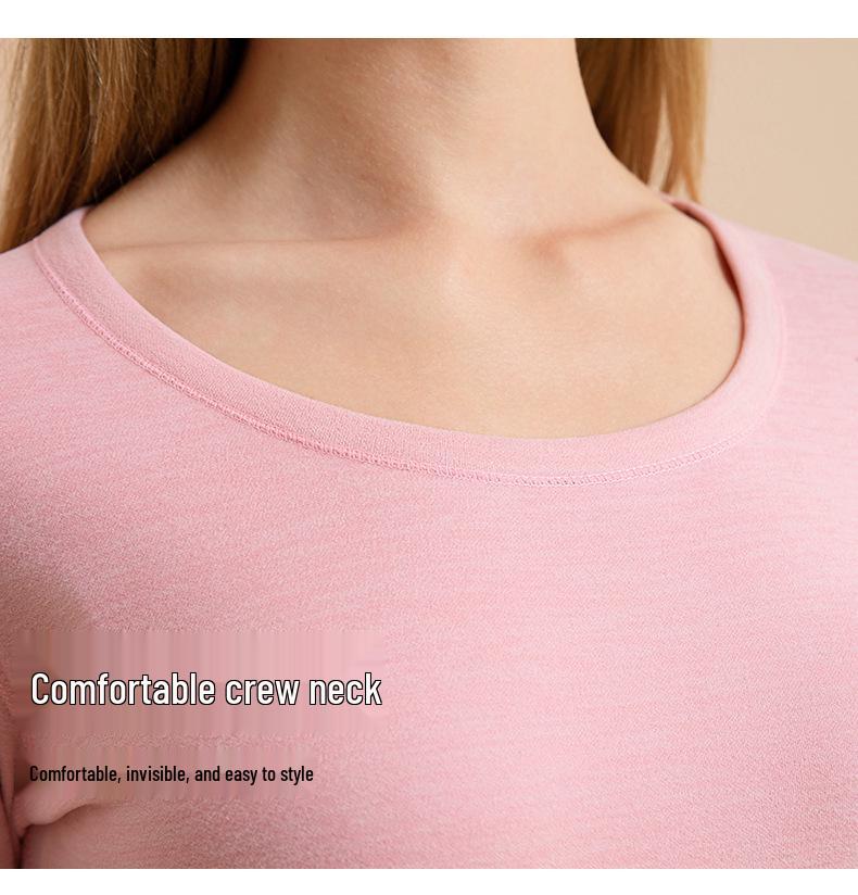 Men's and Women's Cashmere Silk Fleece-Lined Seamless Underwear Set for Autumn/Winter - Includes Base Layer Top and Pants