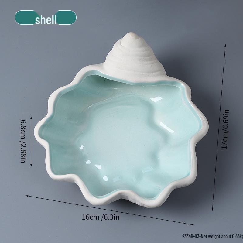 Luminous Shell Night Light & Jewelry Tray: Bedside Lamp and Ornament