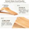 Solid Wood Clothes Hangers, Non-slip Shoulder Grooves 360° Swivel Chrome Hook Garment Hangers for Shirts Pants Dresses, Hotel Closet Storage Organizer