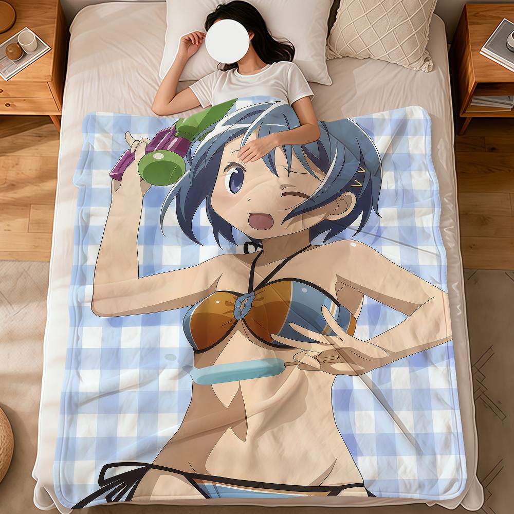Anime Cute p-Puella Magi Madoka Magica Soft Warm Plush Blanket Dormitory Sofa Living Room Pet Hogar Bedroom Gift Home Flannel
