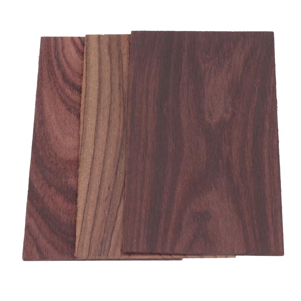 3 Stück Gitarrenkopfplatten Rechteck Palisander Kopf Furnier Ersatz Musikinstrument Dekorativ