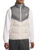 Nike Logo Print Casual Sports Stand Collar Down Zip Vest Men Outerwear Gray DV1136-084