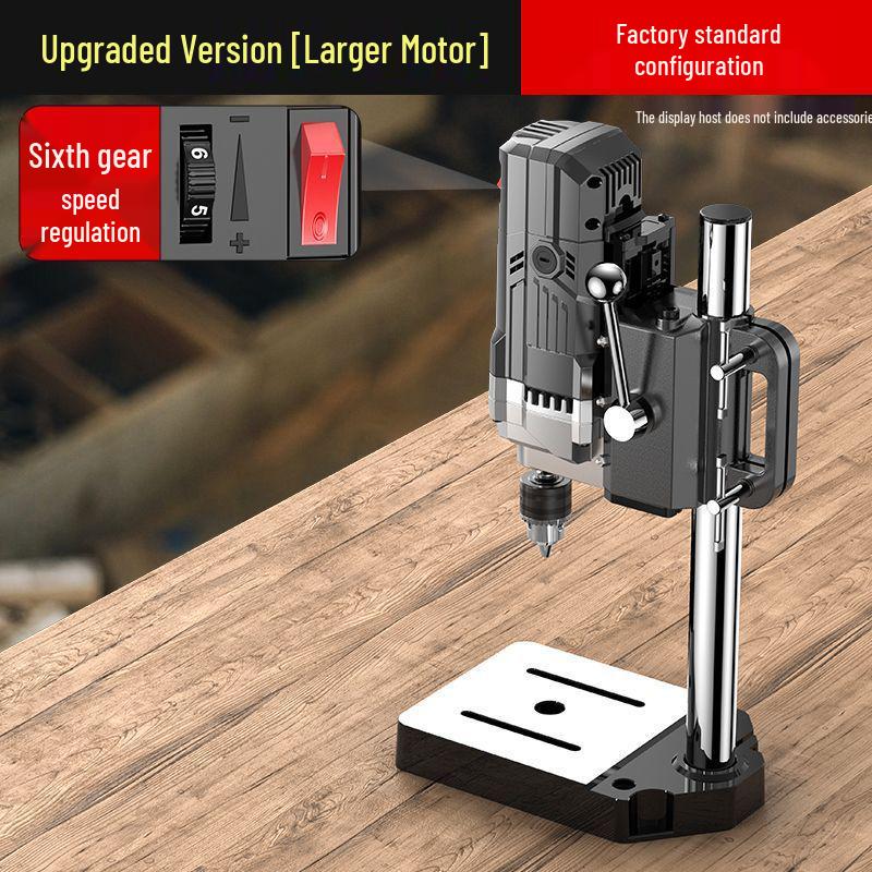 High-Precision 220V Bench Drill: Industrial Grade, Multi-Functional, High Power Milling & Drilling Machine for Households.