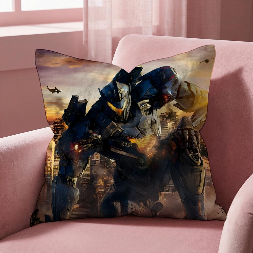 MovieP-PacificS R-RimS Cushion Cover Multi-Scene Pillow Cover for Home & Car - Reversible, Soft & Durable for Daily Use