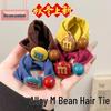 Korean-Style Seamless Elastic Hair Ties for Women - M-Shaped, Candy Colors, No-Damage, Perfect for Ponytails