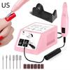 Portable Nail Drill Machine Electric Manicure Nail Polishing Head Kit For Gel Polish Professional Manicure Tool Salon Equipment