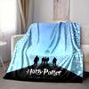 1pc Harry Potter Flannel Throw Blanket - HD Printed Lightweight Soft Warm All-Season Blanket for Sofa, Bed, Travel, Camping 018