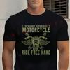 Legendary Super Racer Motorcycle T-Shirt Men‘s Cotton Summer Short-sleeved Casual Streetwear Tops Tee