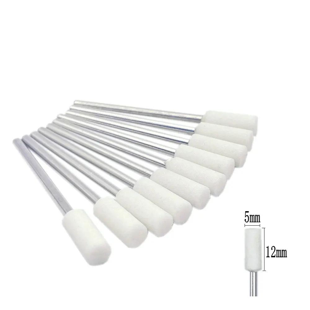 10pcs/set  Dental Stone Grinder Polisher Burs 2.35mm Shank For Contouring Shaping Porcelain Dental Rotary Stone Polisher