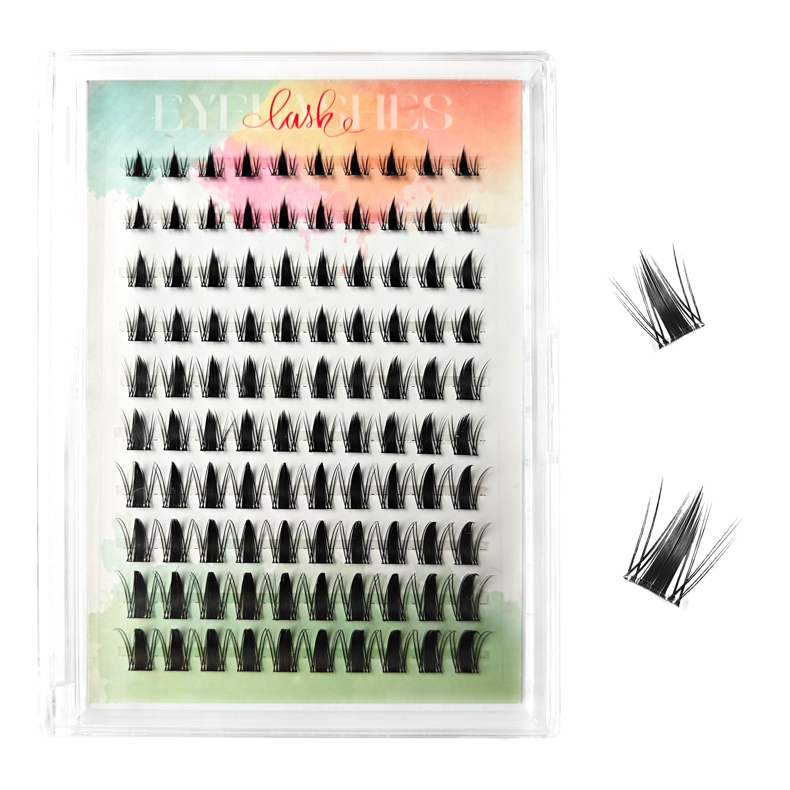 

SHELWIN Бесклеевые накладные ресницы Частичные накладные Легко наносятся для ручной работы 3D накладные Натуральный легкий макияж Подарок Ресницы, 1-секундное наращивание, Ресницы, чёрный