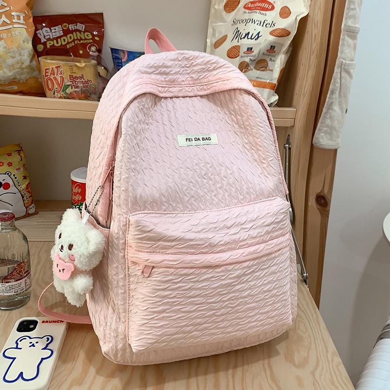 

College Students Elementary School Students Solid Color Backpacks Middle School Students Junior High School Students Backpacks