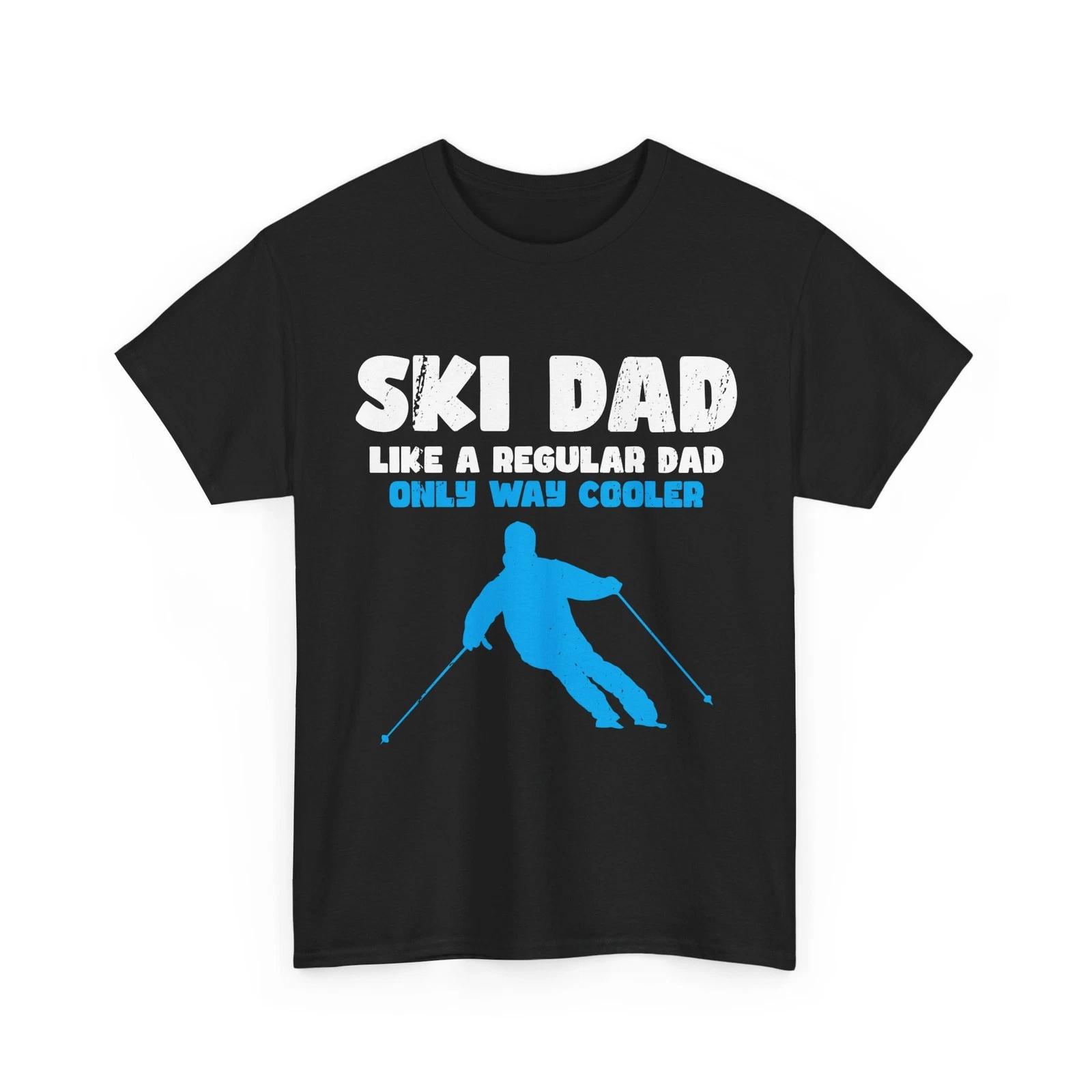 

Skier Dad T shirt, Ski Dad Like a Regular Dad Only Way Cooler Father Men Shirt L