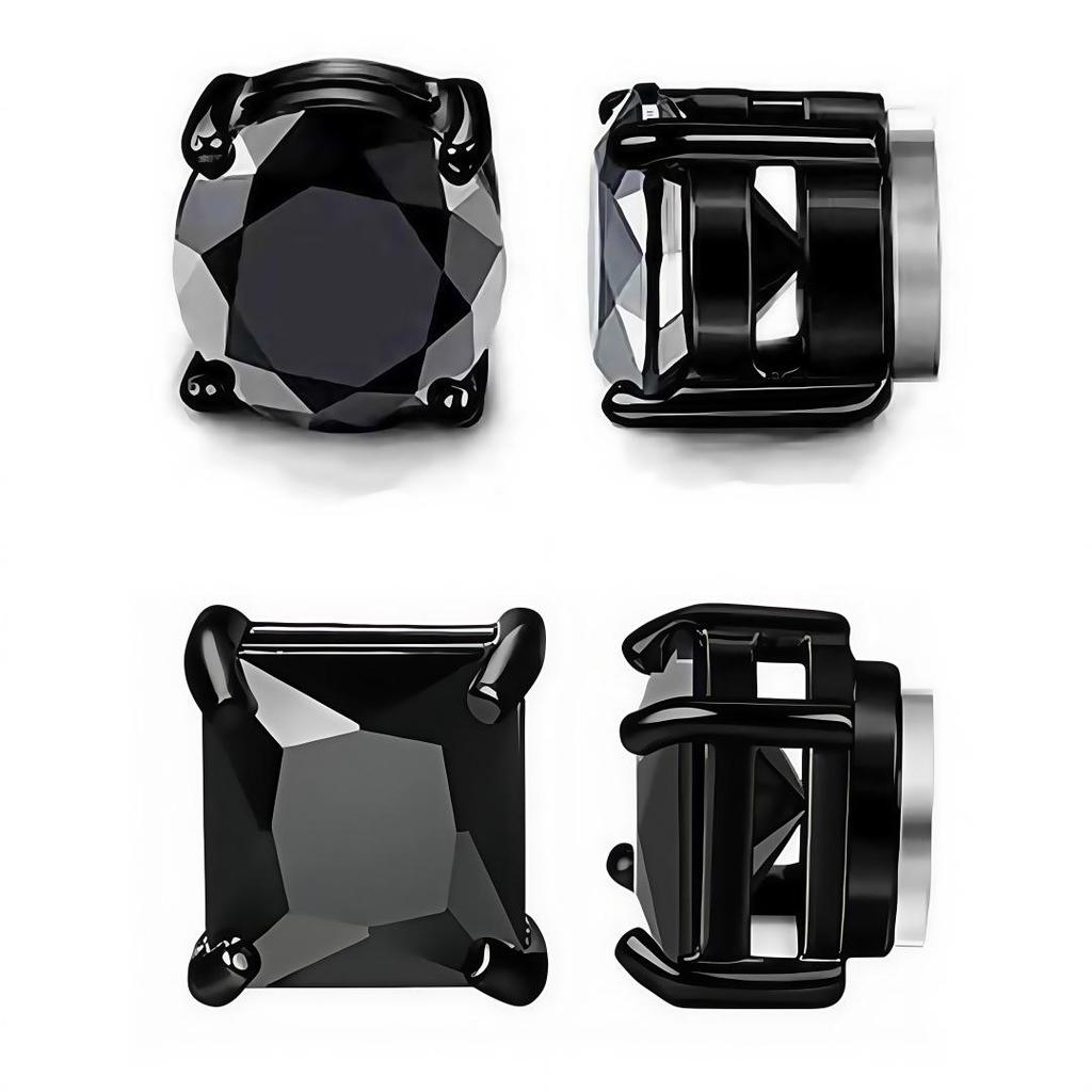 Zirconia Magnet Claw Fake Earrings - Unisex No-Piercing Ear Clip