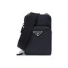 Saffiano Leather Shoulder Crossbody Waist Bag Men Bags Black 2ZH126-053-F0002