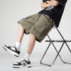Men's Cargo Shorts, Loose Straight Casual Sports Ice Silk Shorts, Versatile Five-quarter Pants