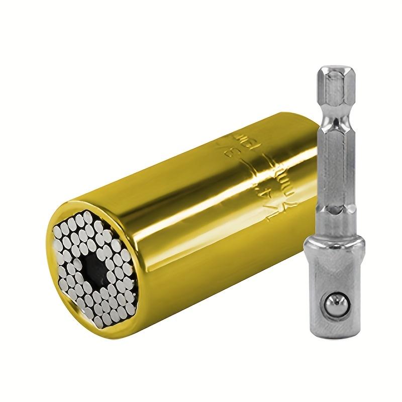 

2 шт. універсальні торцеві ключі 7-19 мм професійний портативний ручний ремкомплект інструменту з електричним дрилем і адаптером для гайкового ключа з тріскачкою хромована сталь 2pc Opp Bag