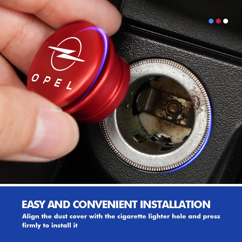 Car Cigarette Lighter Dust Plug Protective Cover Auto Decoration Accessories For Opel Astra G J H Insignia Zafira Corsa D C