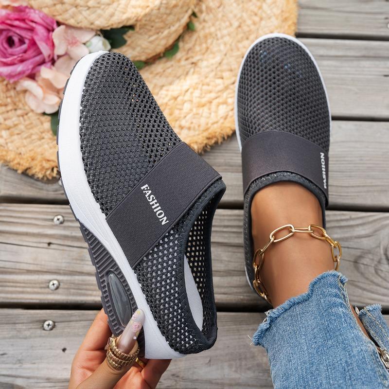 Women's Thick-soled Cool Slippers, Half-support Soft-soled Non-slip, One-pedal Beach Sandals, Air Cushion Shoes, Comfortable Home
