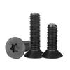 Black Internal Plum Slot Flat Head 201 Stainless Steel Screws M2-M6