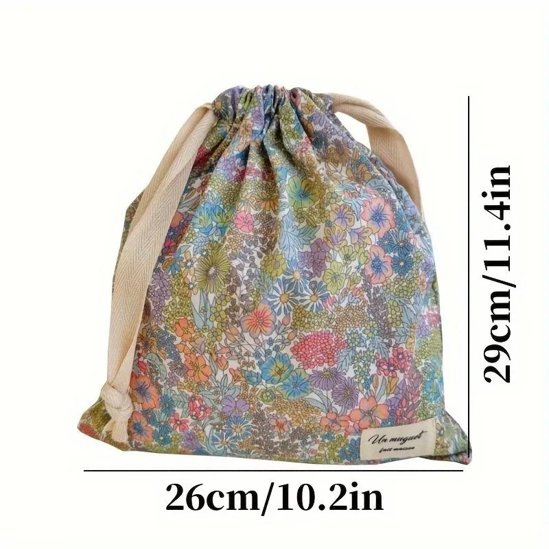 2025 New Embroidery Bow Drawstring Bag, Multi-purpose Storage Box, Portable Travel and Home Dust Bag, Mom and Diaper Bag YUZI