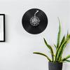 Homoyoyo Schallplatten Wanduhr, 12 Zoll, 335g, Retro Dekor, Leise Wanduhr für Schlafzimmer/Wohnzimmer, Einfache Installation, Innenwanduhr