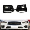 Car Front Fog Light Cover Fog Lamp Grill Frame Bezel 622574GA1A 622564GA1A For Infiniti Q50 2014-2017