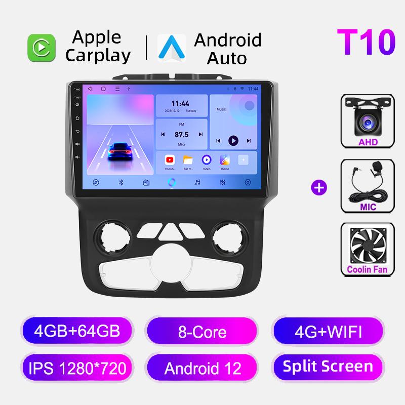 9"  Touch Screen Android Radio For Dodge Ram 1500 2500 3500 (2013-2019) HeadUnit Stereo GPS Navigation Wireless Carplay WiFi 4G