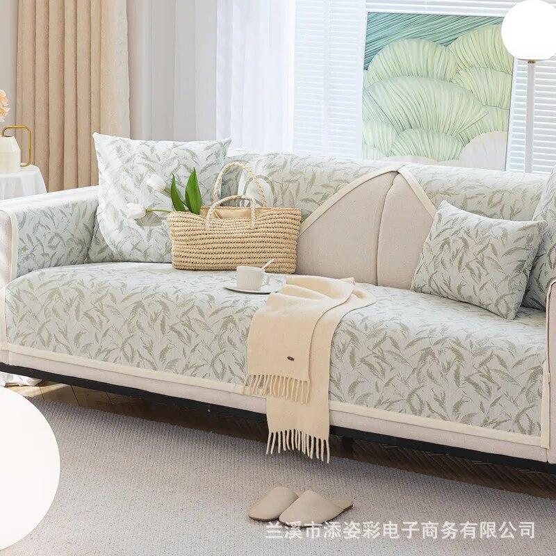 

Современный чехол для дивана в вертикальную полоску, однотонный чехол для дивана для гостиной, скандинавский мягкий синель, нескользящий диван, комбинация полотенец 70x70cm 1pcs