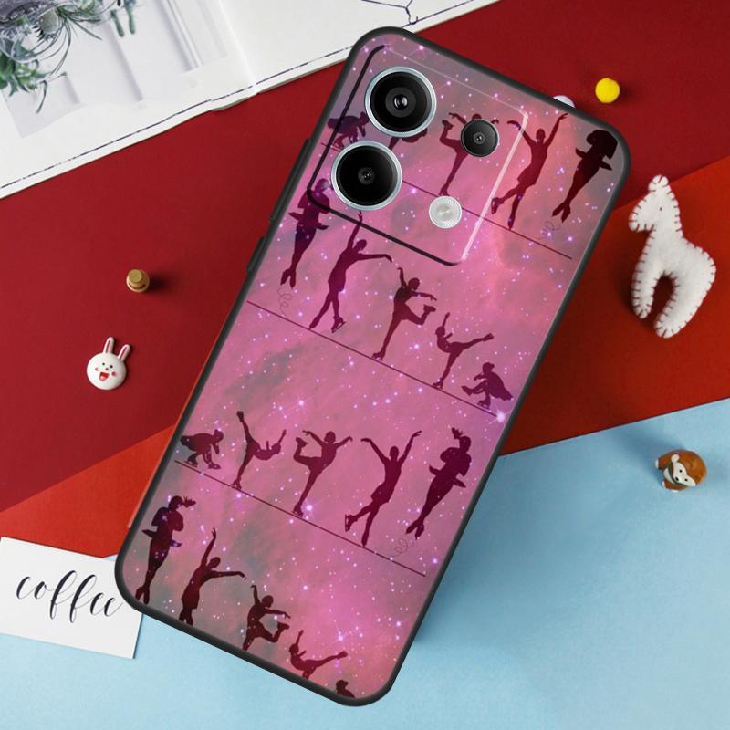 Figure Skating Dance Sport Case For Xiaomi Redmi Note 13 Pro 14 12 11 10 15 Pro Plus Redmi 10C 12C 13C 14C 15C 15 Cover