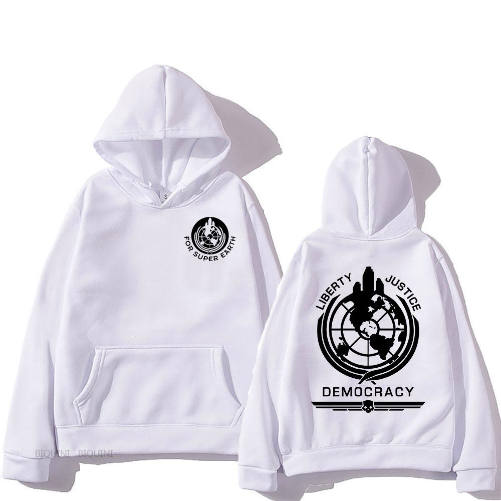 Trendy discount Helldivers Hoodie Comfortabel Sweatshirt met Capuchon en Lange Mouwen Heren/dames voor Herfst/Winter Kleding Casual Grafische Print Hoody M