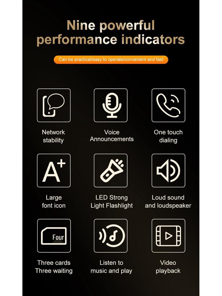 W2026 Ultra-Thin Outdoor Triple-Proof Mobile Phone, 2.4" Screen, Triple SIM, Loud Volume, Large Fonts & Battery.