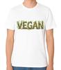 Veganes T-Shirt Pflanzenbasiert Natur Typografie Grafik Unisex Tee