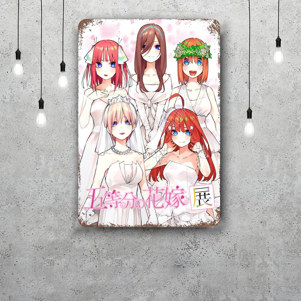 quintessential quintuplets TV drama Retro Vintage Tin Sign Poster Decorative Plaque Metal Plate Wall Decor
