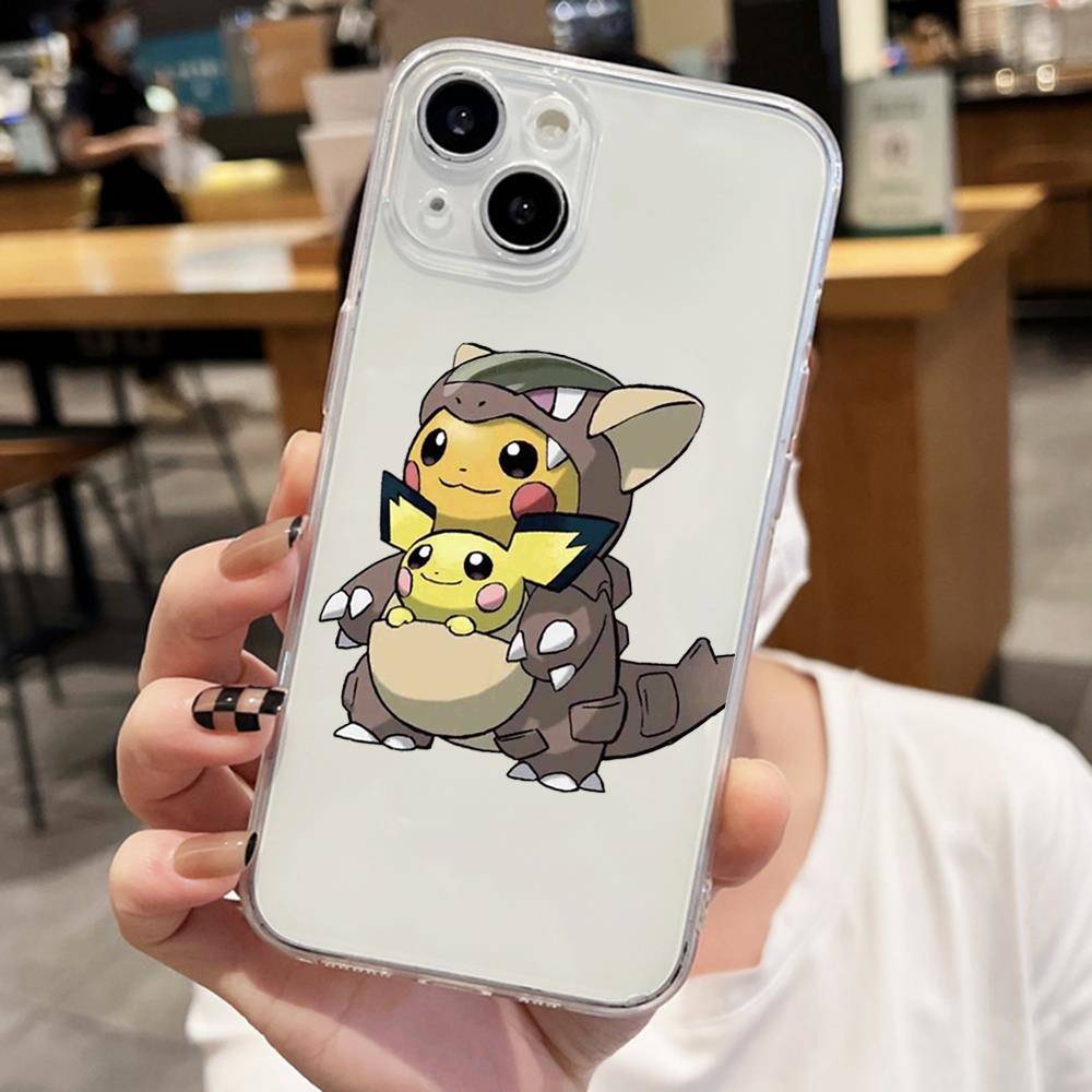 E-57 Pokemon Cute Case για iPhone 7 8 11 12 13 14 15 16 Pro Max Plus Mini Xiaomi Redmi A3 9A 9C 10A 10C 13C Σημείωση 9 11 Realme Narzo C30 C55