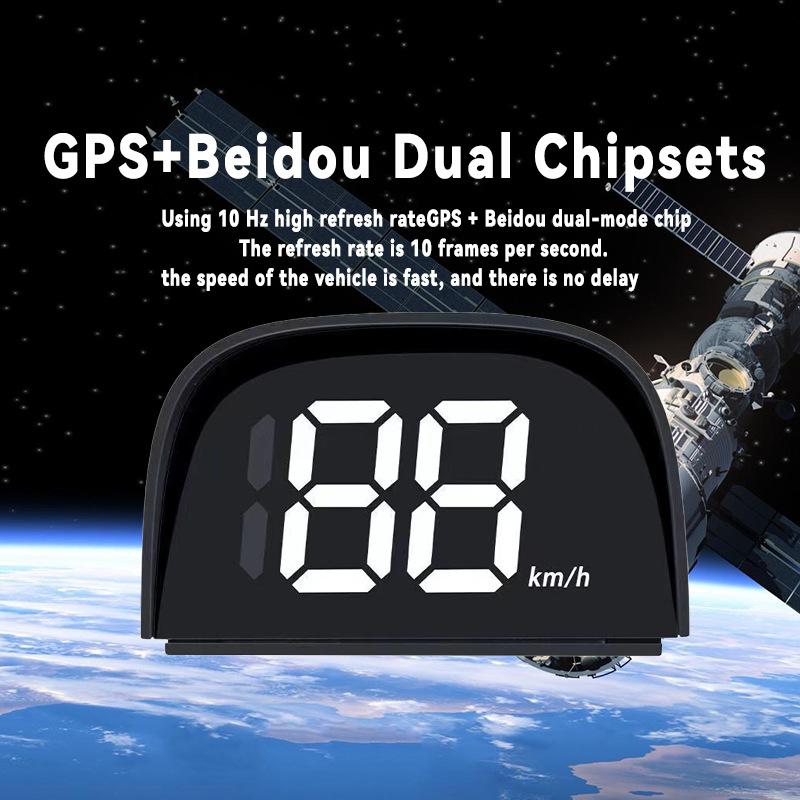 Car Head Up Hd Display Gps Speedometer Speed Kmh Digital Hud Windshield Projector For All Cars Auto Electronics Accessories