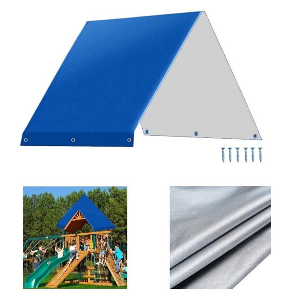 Sun Resistant Replacement Canopy Cover Suitable For Outdoor Playgrounds Backyard Swing Sets Windproof Dustproof Shelter