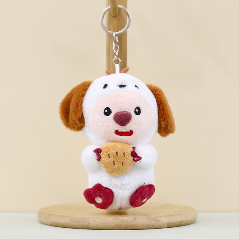 Adorable Plush Beaver Keychain Cute Short Plush Animal Bag Charm 12cm Stuffed Toy
