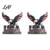 Forte Adesivo Decalcomania Auto USA Fede Famiglia & Libertà Emblema Metallico Aquila