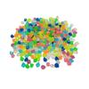 100Pcs Decorative Pebbles Colorful Glow in Dark Aquarium Landscaping 14mm Luminous Courtyard Paving Natural Crystals Rocks Garden Decoration