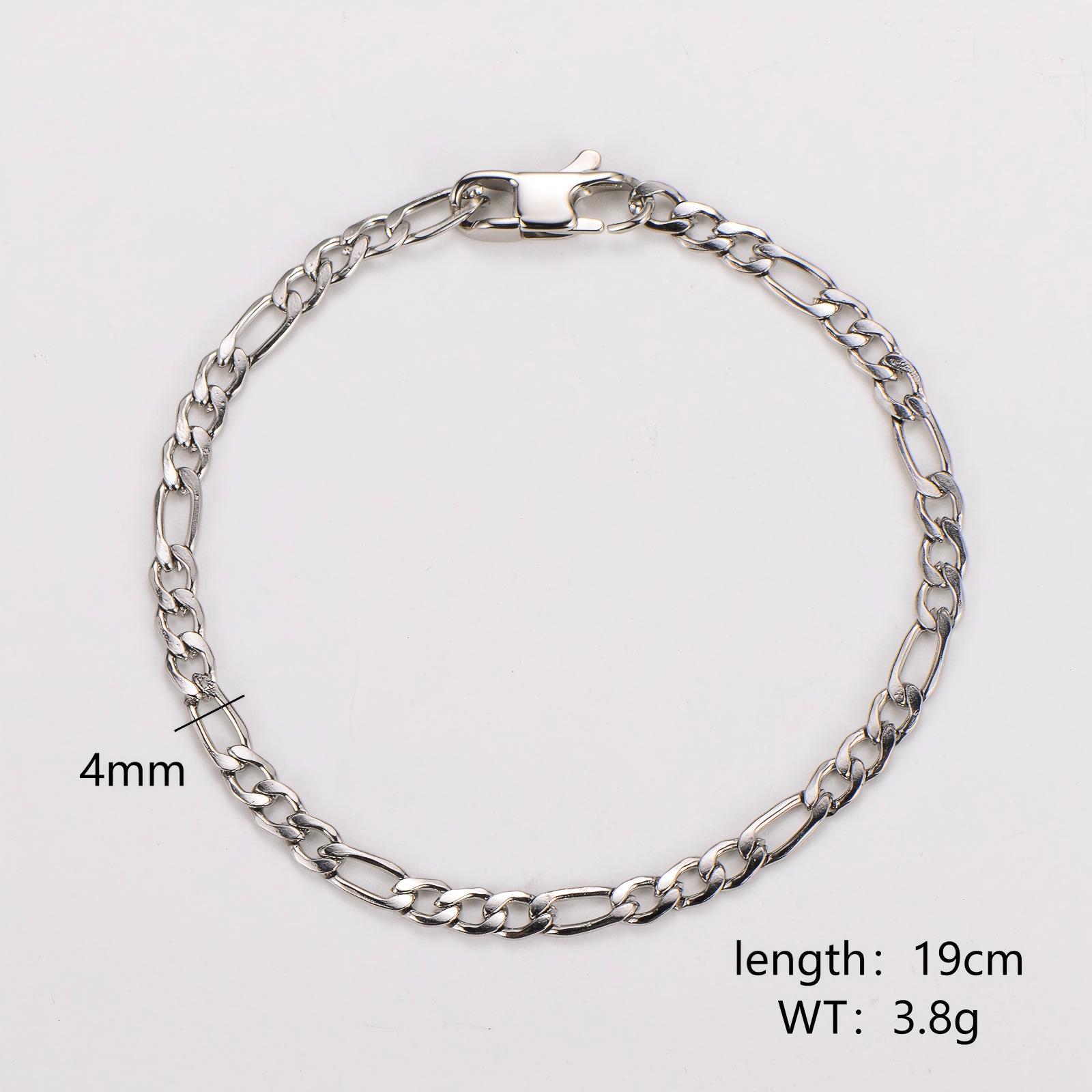 

AML Stainless Steel 3:1 Cuban Chain Cowboy Buckle Hip Hop Men s Chain Set. Steel Color