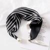 New Spring and Summer Thin Pearl Necklace Magnetic Buckle Lazy Silk Scarf Women's Pendant Scarf Collarbone Chain Silk Scarf