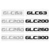 cflhmg1 2025 Hot 3D ABS Car Rear Trunk Letter Emblem Badge Decals Sticker For Mercedes Benz GLC X253 GLC260 GLC300e GLC350d GLC200 4MATI