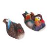 2PCS Floating Mandarin   Statue Resin Cute Animal Decor Sculpture Ornament for Outdoor Garden Pond