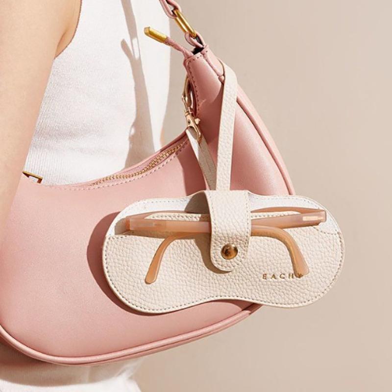 Glasses Cover Cute Hanging Pu Leather Sunglasses Reading Glasses Storage Bag Portable Travel Eyewear Holder