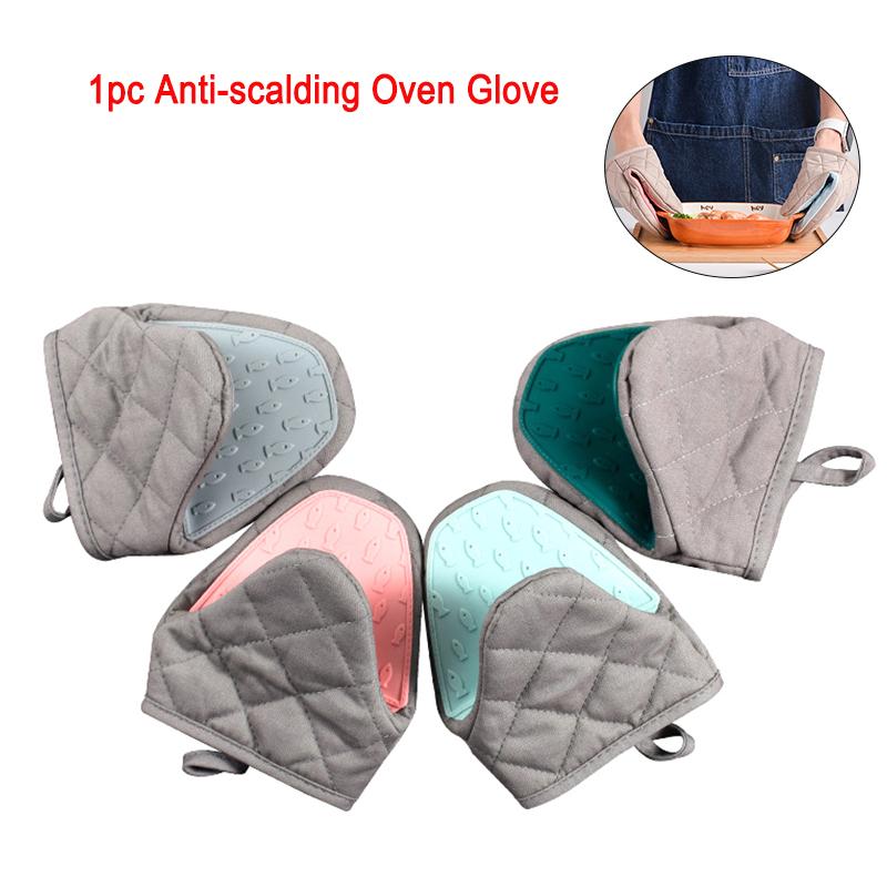 

Silicone Anti-scalding Oven Gloves Mitts Potholder Kitchen Tray Dish Bowl Holder Baking Oven Glove Hand Clip Silicone Gloves розовый