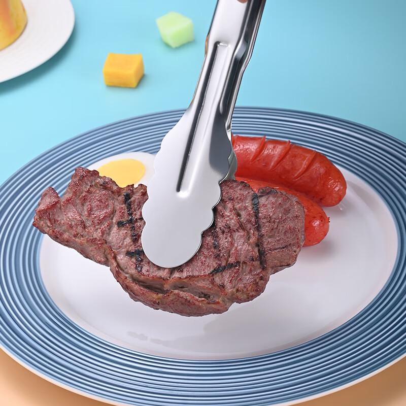 Stainless Steel Kitchen Food Tongs (4-Pack)