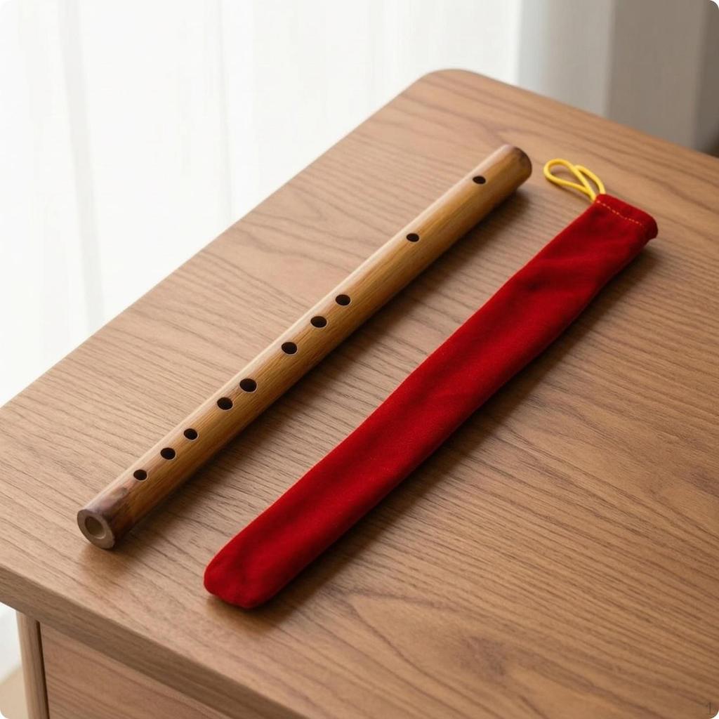 Bamboo Flute AirDried Dizi Straight Traditional Chinese for Students, Beginners, Rehearsal