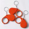 Mini Portable Magnifier Keyring Small Anti-Deformed Reading Aid Keychain for Elderly Clear Vision Portable Magnifying Glass