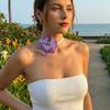 Charm Phalaenopsis Collarbone Chain High-end Flower Choker Personalized Design Beach Jewelry  Women