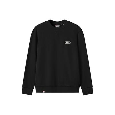 Fila Original Trendige Mode Lässig Locker Bequem Vielseitig Rundhals Pullover Sweatshirt Herren Sweatshirt F11M549212FBK